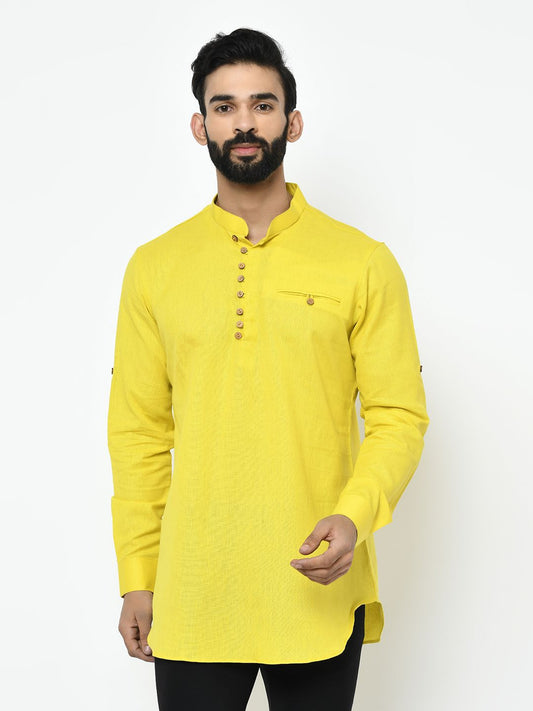 Bright Lemon Yellow Kurta