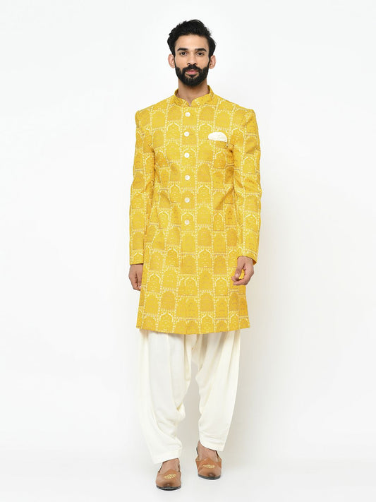 Light Yellow Sherwani