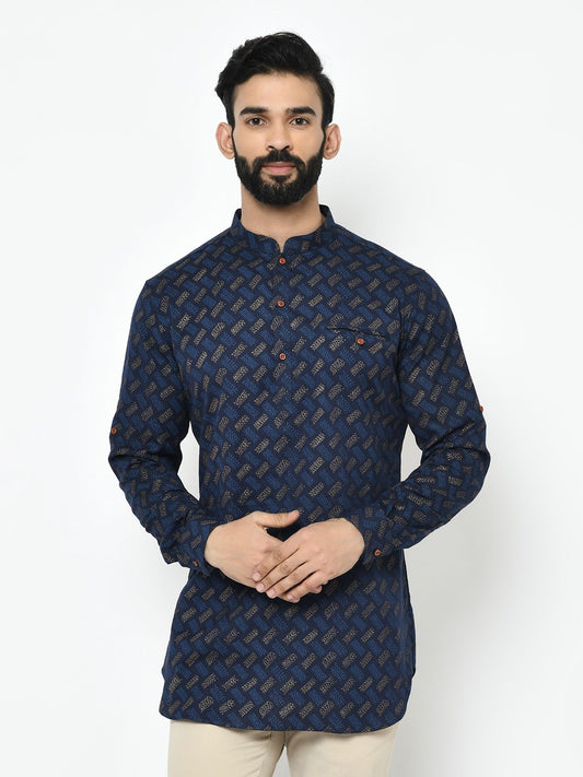 Navy Blue Kurta