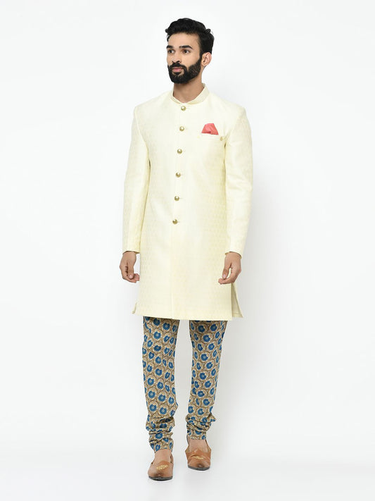 Bright White Sherwani