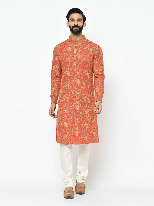 Bright Red Kurta