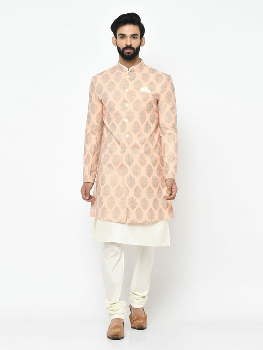 Light Pink & White Sherwani