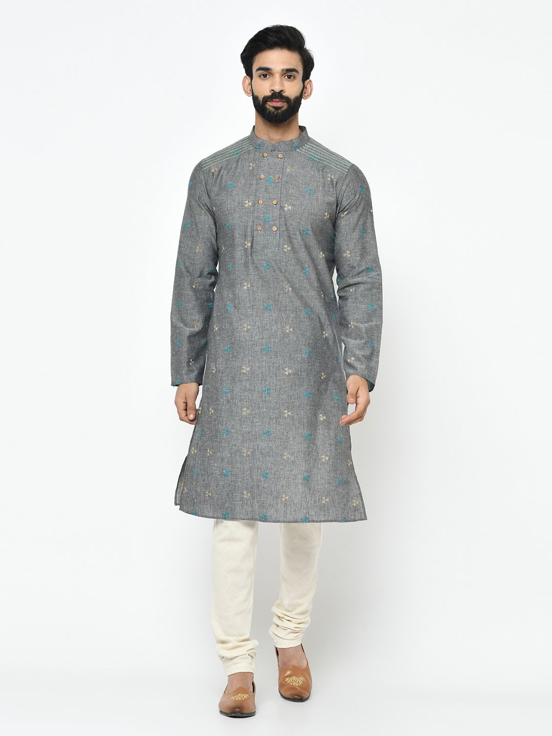 Gray Kurta