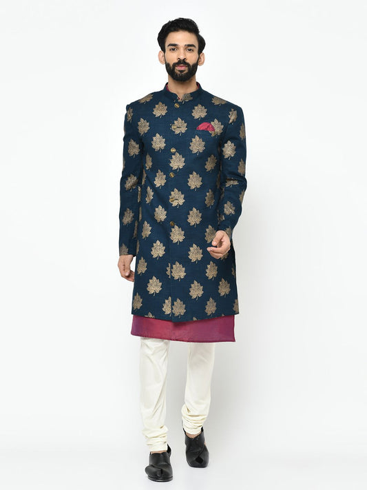 Red & Blue Sherwani