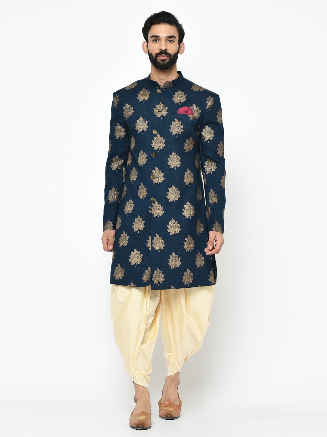 Navy Blue Sherwani